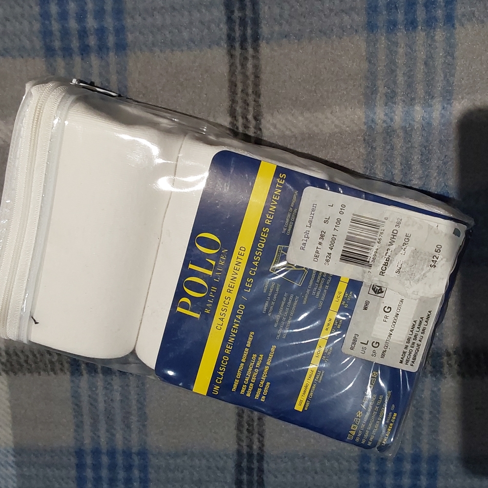 Polo Ralph Lauren 3-pack White Cotton boxer briefs NWT